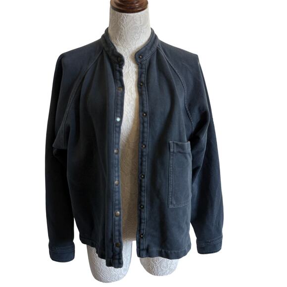 We The Free by Free People Thermal Button Front Tunic Top Washed Grey XS - Picture 5 of 8